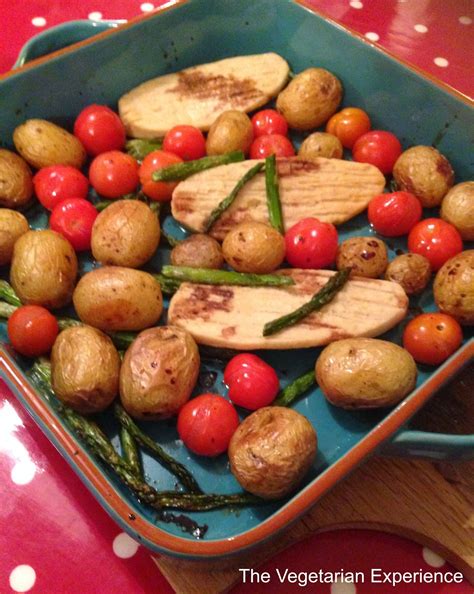 vegetarian experience aldi spring recipe  pan quorn fillets  roast asparagus