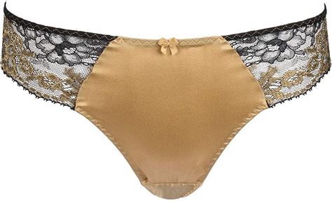 aubade md26 women s femme glamour black and gold lace knicker panty