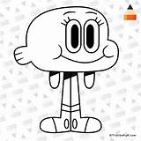 Amazing Gumball Darwin Draw Drawings Drawing Watterson Letsdrawkids Paintingvalley sketch template