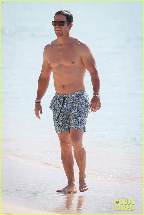 mark wahlberg and wife rhea durham bare their beach bodies in barbados