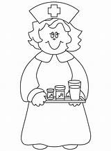 Coloring Nurse Pages School Clipart Cartoon Template Doctor Popular Library sketch template