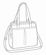 Bag Drawing Tote Technical Drawings Handbags Wallet Fashion Google Sketches Getdrawings Designers Search Coloring Visit Za sketch template