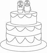 Cake Wedding Coloring Pages Kids Activity Print Colour Having Idea Sets Types There Make sketch template