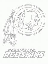 Redskins Coloring Logo Washington Pages Football Drawing State Ohio Seahawks Bay Green Color Printable Outline Packers Helmet Steelers Print Sport sketch template