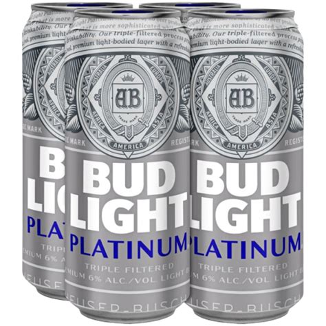 Bud Light Platinum 16 Oz 24 Pack Can