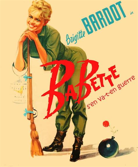 babette s en va t en guerre french movie poster 1959