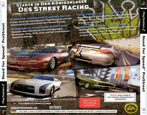 Need For Speed Pro Street B Playstation 2 Covers Cover Century