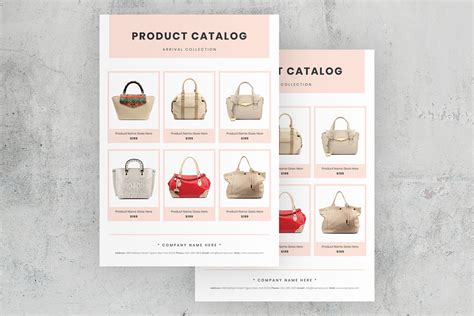 elegant product catalog flyer template