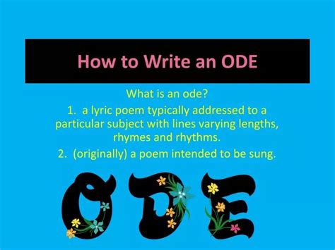 write  ode powerpoint    id