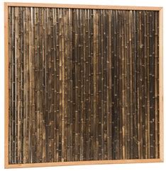 bamboescherm van zwarte bamboestokken  douglas frame xcm  tebi