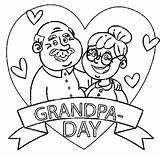 Grandparents sketch template