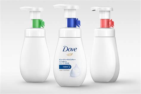 dove foaming cleanser  dieline packaging branding design innovation news