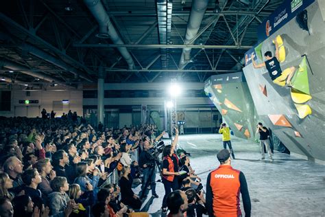 grosser andrang beim  deutschen jugendcup bouldern  hannover