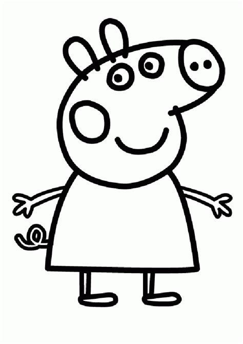 peppa pig coloring pages coloringpagesabccom