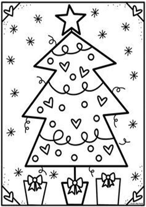 easy  print christmas tree coloring pages tulamama