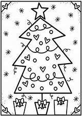 Christmas Tree Coloring Pages Easy Print Tulamama sketch template