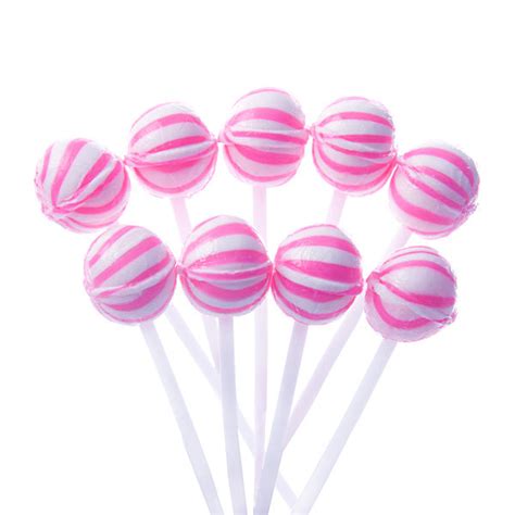 Mini Pink Candy Suckers Yumjunkie