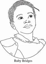 Ruby Bridges Drawing Coloring Pages Clip Paintingvalley Portrait Cartoon Explore Collection Template Sketch Line sketch template