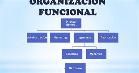 tipos de organizacion organizacion funcional