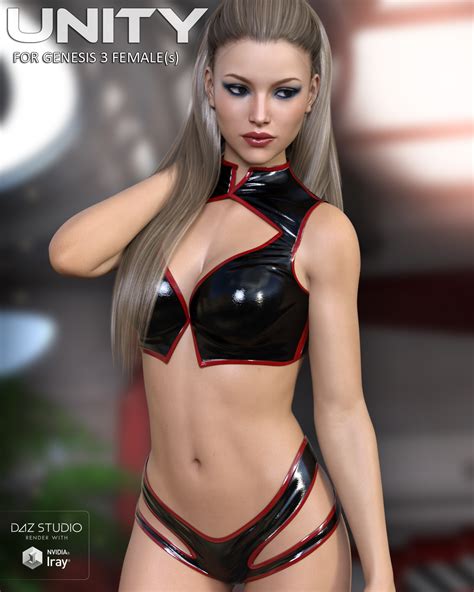 unity for genesis 3 females 3d figure assets lilflame