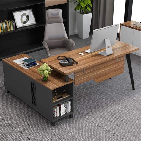 Buy Tribesigns L Shaped Desk Large Executive Office Desk Computer Table