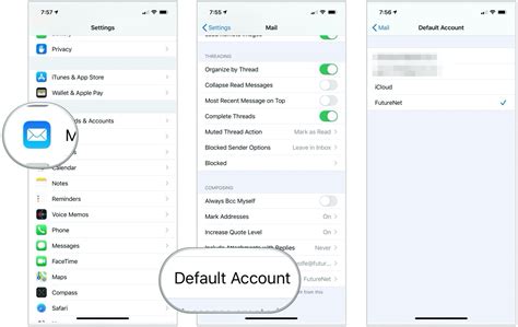 change email account settings  iphone  ipad imore