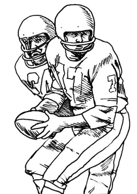 easy  print football coloring pages tulamama