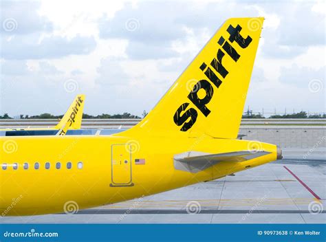 spirit airlines airplane editorial stock photo image  carrier