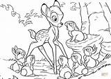 Bambi Dibujos Coloring sketch template