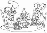 Mad Hatter Coloring Tea Mouse Pages Rabbit Teapot Party Alice Fill Wonderland Disney Drawings Colorluna Boston Colouring Print Printable Princess sketch template