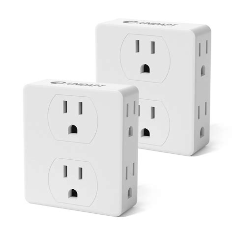 buy unidaptmulti plug outlet splitter unidapt multiple outlet extender adapter