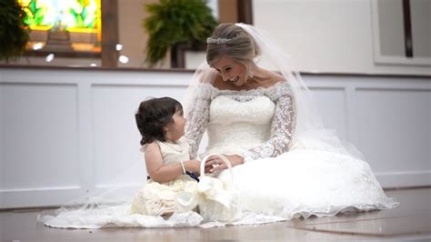 3 year old cancer survivor is flower girl at bone marrow donor s wedding