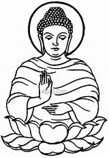Buddha Coloring Pages Outline Purnima Drawing Choose Board sketch template