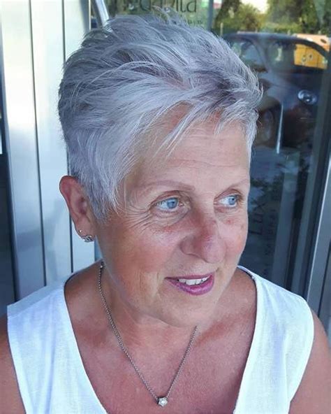 pixie short haircuts for older women over 50 and 2021 and 2022