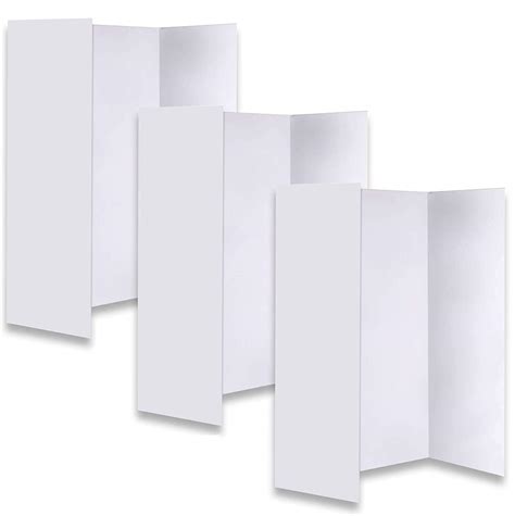 buy  improved premium white trifold  board heavy