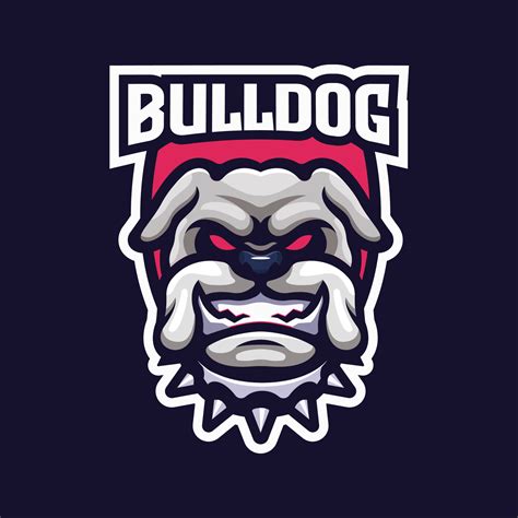 bulldog esport logo  vector art  vecteezy
