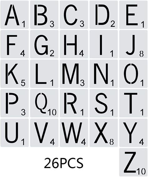 atatmount  piecesensemble alphabet lettres pochoirs modele de dessin