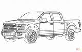 Ford F150 Truck Drawing Trucks Coloring Pages Pickup 4x4 Pick Bronco Lifted Visit sketch template