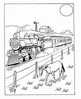 Coloring Pages Train Trains Color Sheets Colouring Steam Vintage West Adult Drawing Engine Number Kids Old Wild Printable Kleurplaten Print sketch template
