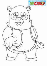 Oso Coloring Pages Agent Special Disney Kids Birthday Ca Party Junior sketch template