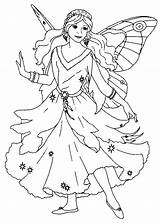 Coloring Fairy Pages Fairies Kids Printable Color Princess Easy Adults Colouring Number Butterfly Fantasy Print Adult Rosetta Sheets Drawing Fee sketch template