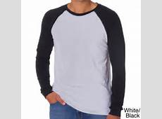 Canvas Men's Long Sleeve Baseball T shirt 15072498 Overstock