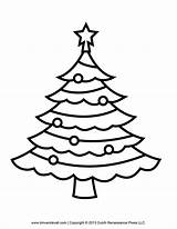 Christmas Tree Printable Template Coloring Outline Popular sketch template