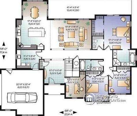 elegant  bedroom house plans  double garage  home plans design