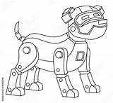 Robot Dog Zoomer Vector Suit Illustrations Space Template Similar sketch template