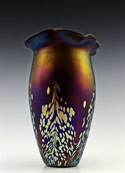 Amazing Bohemian Loetz Art Noveau Style Iridescent Vase Jan 25 2015