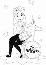 Wiggles Colouring Pages Emma Getcolorings Printable Wiggle sketch template