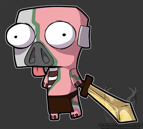 zombie pigman zim style  spirit productions  deviantart