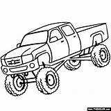 Truck Coloring Pages Jacked Printable sketch template