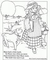 Lamb Mary Had Little Coloring Rhyme Nursery Pages Fun Inkspired Musings Book Dover Publications Rhymes Inkspiredmusings Color Popular Printable Children sketch template